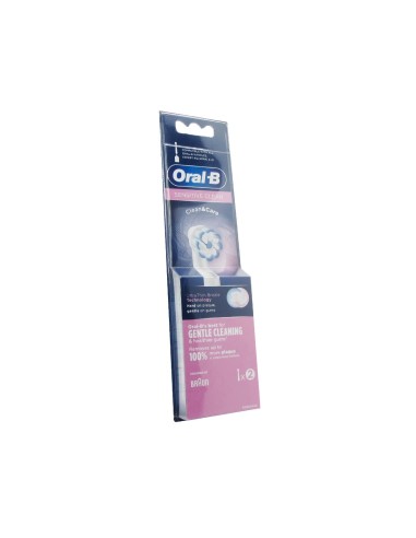 Oral B Sensitive Clean Replacement Brush x2