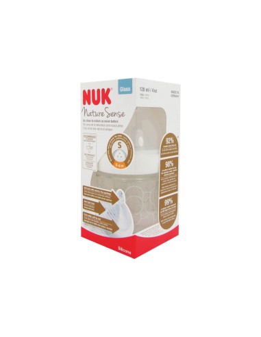 Nuk Nature Sense Bottle Feeding Glass 120ml