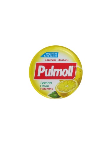 Pulmoll Lemon + Vitamin C Sugar Free Tablets 45gr