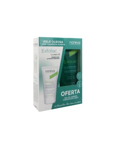 Noreva Pack Exfoliac Global 6 30ml + Purifying Cleansing Gel 100ml