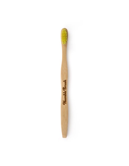 The Humble Co. Soft Yellow Adult Bamboo Toothbrush The Humble Co. Soft Yellow Adult Bamboo Toothbrush