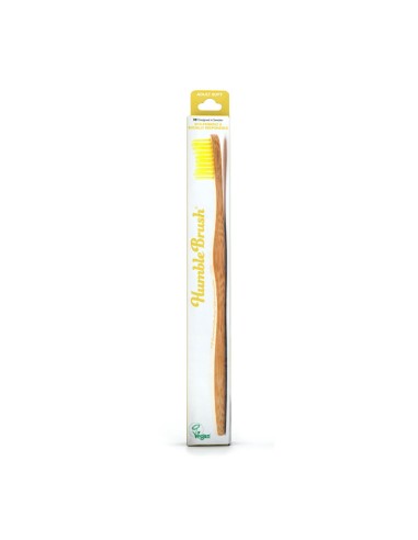 The Humble Co. Soft Yellow Adult Bamboo Toothbrush