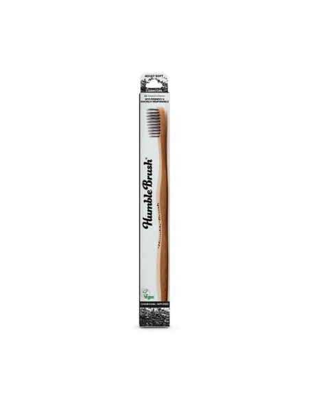 The Humble Co. Soft Charcoal Adult Bamboo Toothbrush The Humble Co. Soft Charcoal Adult Bamboo Toothbrush