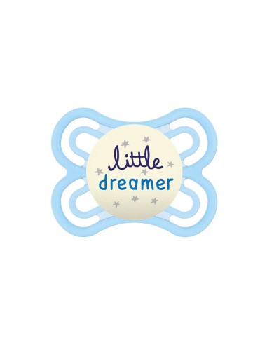 MAM Pacifier Perfect Night Silicone + 0M Blue 1un