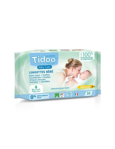 Tidoo Calendula Wipes 58 units