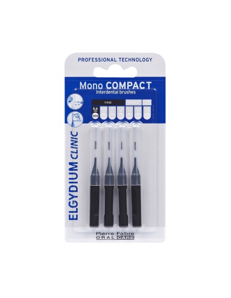 Elgydium Clinic Mono Compact Black (ISO 0 0.6mm) Interdental Brushes
