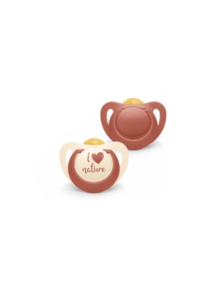 NUK For Nature Plastic Soother 0-6m x2