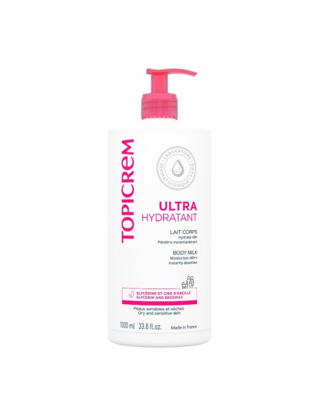 Topicrem Ultra Moisturising Body Milk 1L