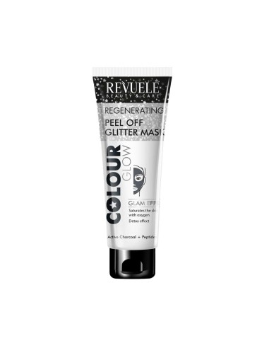 Revuele Colour Glow Black Regenerating Peel Off Glitter Mask 80ml