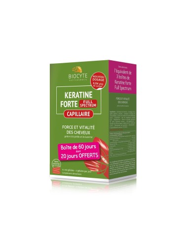 Biocyte Keratine Forte Full Spectrum 3x40 Capsules