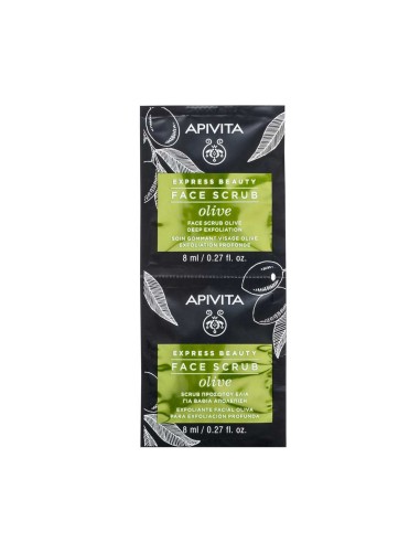 Apivita Express Beauty Face Scrub Olive 2x8ml