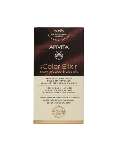 Apivita My Color Elixir 5.65 Light Brown Red Mahogany