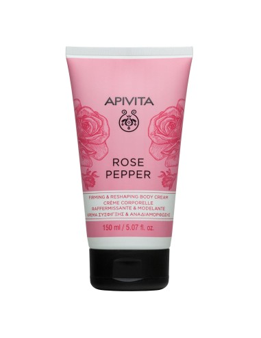 Apivita Rose Pepper Firming and Reshaping Body Cream 150ml