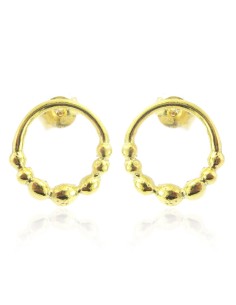MRio Margot Silver Earrings Gold Metal Earring Spheres