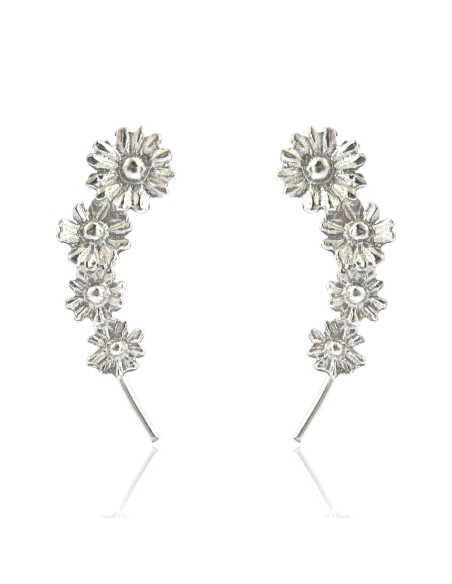 MRIO Classic Earrings Sunflowers Silver
