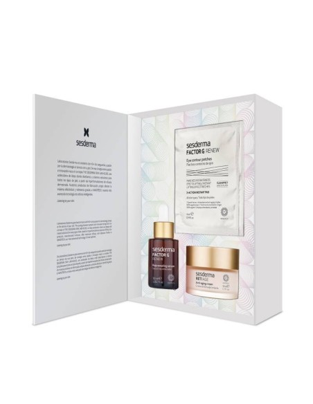 Sesderma Pack Factor G Rejuvenating Serum, Reti-Age Anti-Aging Cream and Factor G Eye Contour Patches Sesderma Pack Factor G Rejuvenating Serum, Reti-Age Anti-Aging Cream and Factor G Eye Contour Patches