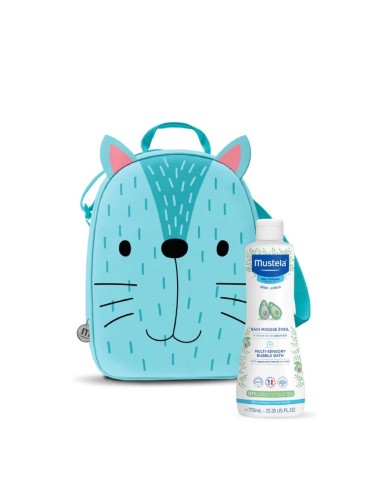 Mustela Baby Pack Sensory Bubble Bath 750ml Giant's Backpack Blue