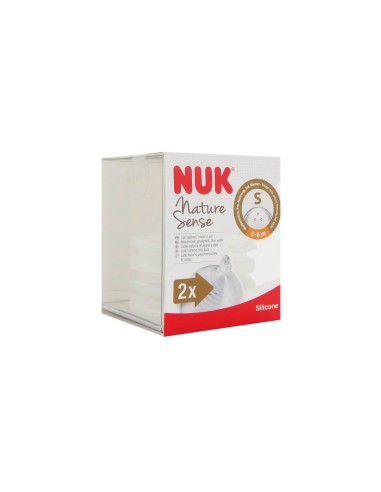 NUK Nature Sense Silicone Teat 0-6M S x2