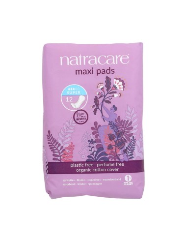 Natracare Super Natural Maxi Pads 12 Units