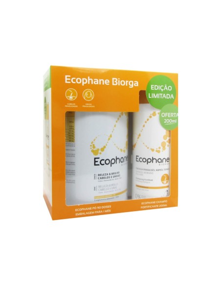 Ecophane Pack Hair and Nails Powder 318g + Fortifying Shampoo 200ml