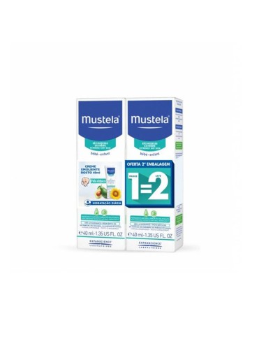 Mustela Mustela Stelatopia Emollient Face Cream 2x40ml