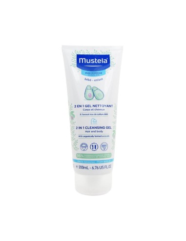 Mustela 2 in 1 Gel Lavet Normal Skin 200ml