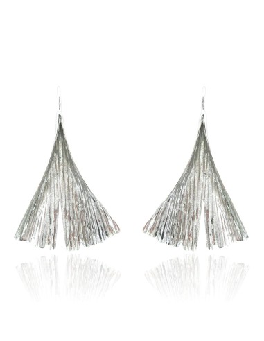 MRio Spirit Silver Leaf Gingko Earrings