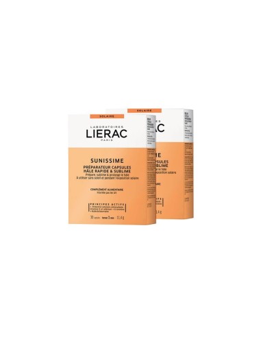 Lierac Sunissime Duo Preparing Capsules Fast Bronze and Sublime 60 Capsules