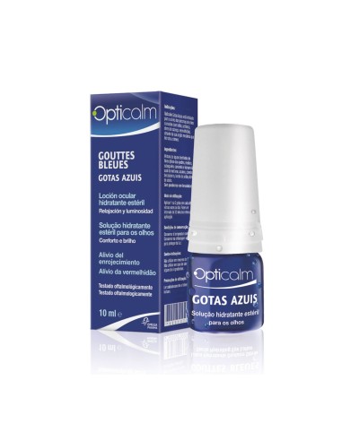 Opticalm Blue Drops Sterile Moisturising Eye Solution 10ml