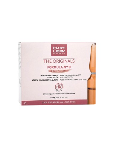 Martiderm The Originals Formula Nº10 HD Color Touch SPF 30 10 Ampoules