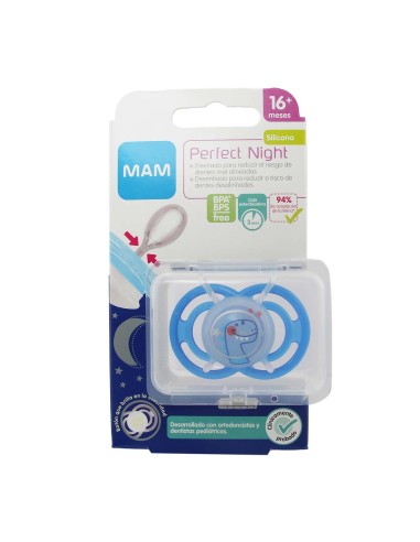 Mam Perfect Night Silicone 16 months Pink 1 Unit