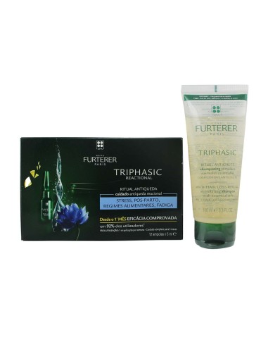 Rene Futerer Triphasic Reactional Ampoules 12 Units and Triphasic Shampoo 100ml