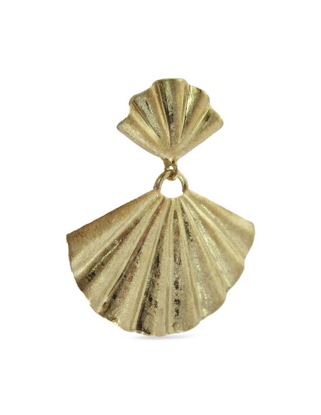 MRio Inca Earrings Silver Fan Large