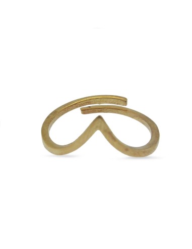 MRIO Classic Adjustable Ring Gold Plated Silver