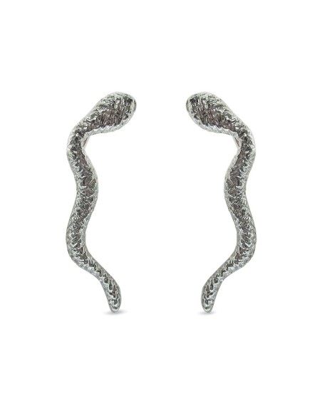 MRIO Inca Snake Earrings Silver