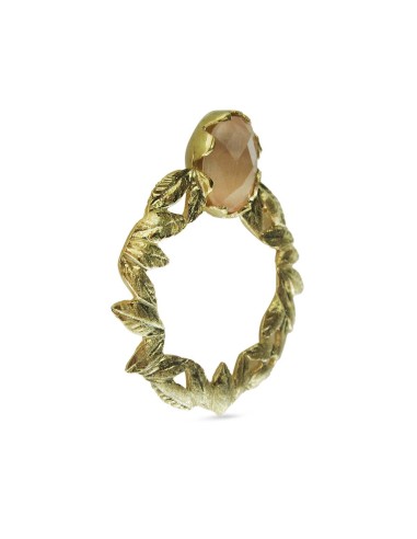 MRIO Classic Earrings Beige Gold Silver Wreath