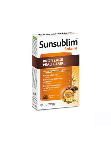 Nutreov Sunsublim Sun Tan Light Skin 28 Capsules