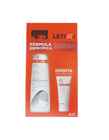 Leti AT4 Atopic Skin Pack Shampoo 250ml and Body Cream 50ml