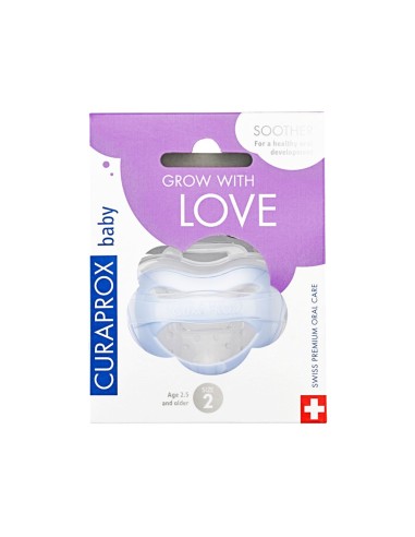 Curaprox Baby Silicone Soother Blue Size 2