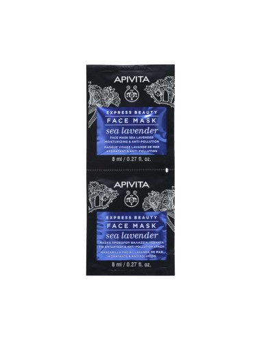 Apivita Express Beauty Face Mask Sea Lavender 2x8ml