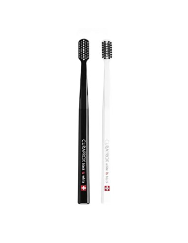 Curaprox Black Is White Toothbrushes x2