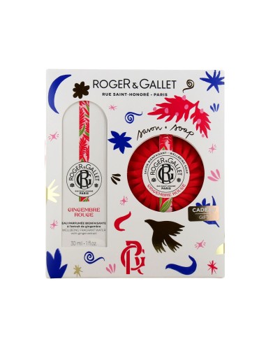 Roger Gallet Pack Gingembre Rouge Perfumed Water 30ml and Soap 100g Gift Set