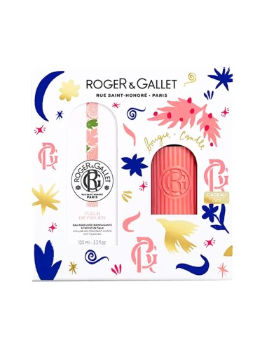 Roger Gallet Pack Fleur de Figuier Perfumed Water 100ml and Perfumed Candle Gift Set