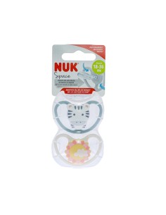 NUK Space Silicone Pacifier 18-36M x2 2