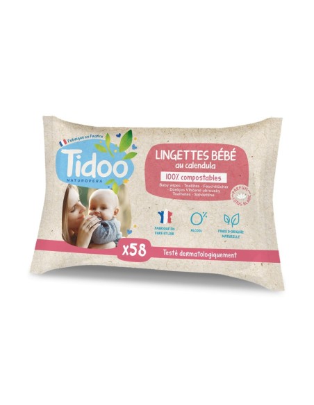 Tidoo Calendula Wipes 58 units