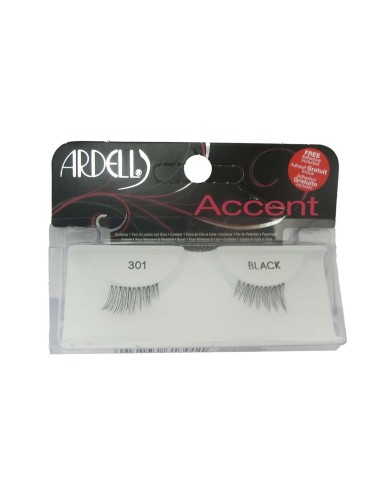 Ardell Accent 301 Black Adhesive Included