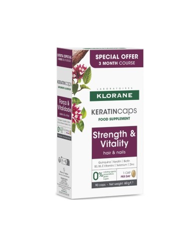 Klorane Pack KeratinCaps Food Supplement 3 Months