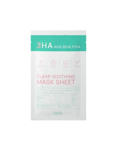 Esfolio 3HA Clear Soothing Mask Sheet Facial Mask 25ml