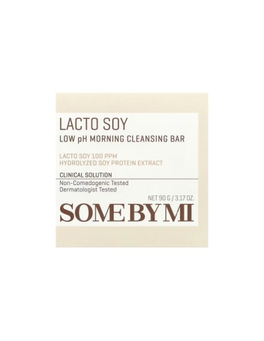 Some By Mi Lacto Soy Low pH Morning Cleansing Bar Facial Soap 90g