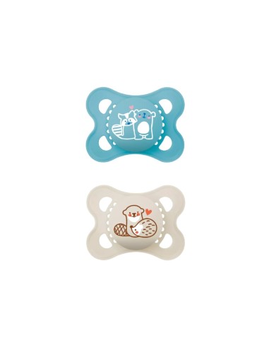 MAM Pacifier Original Silicone 2 pcs Blue 2-6M